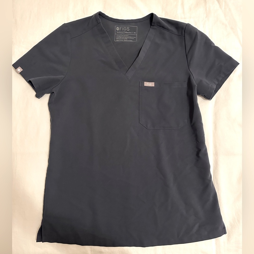 Used Extra Small Catarina Scrub Top-Night Sky